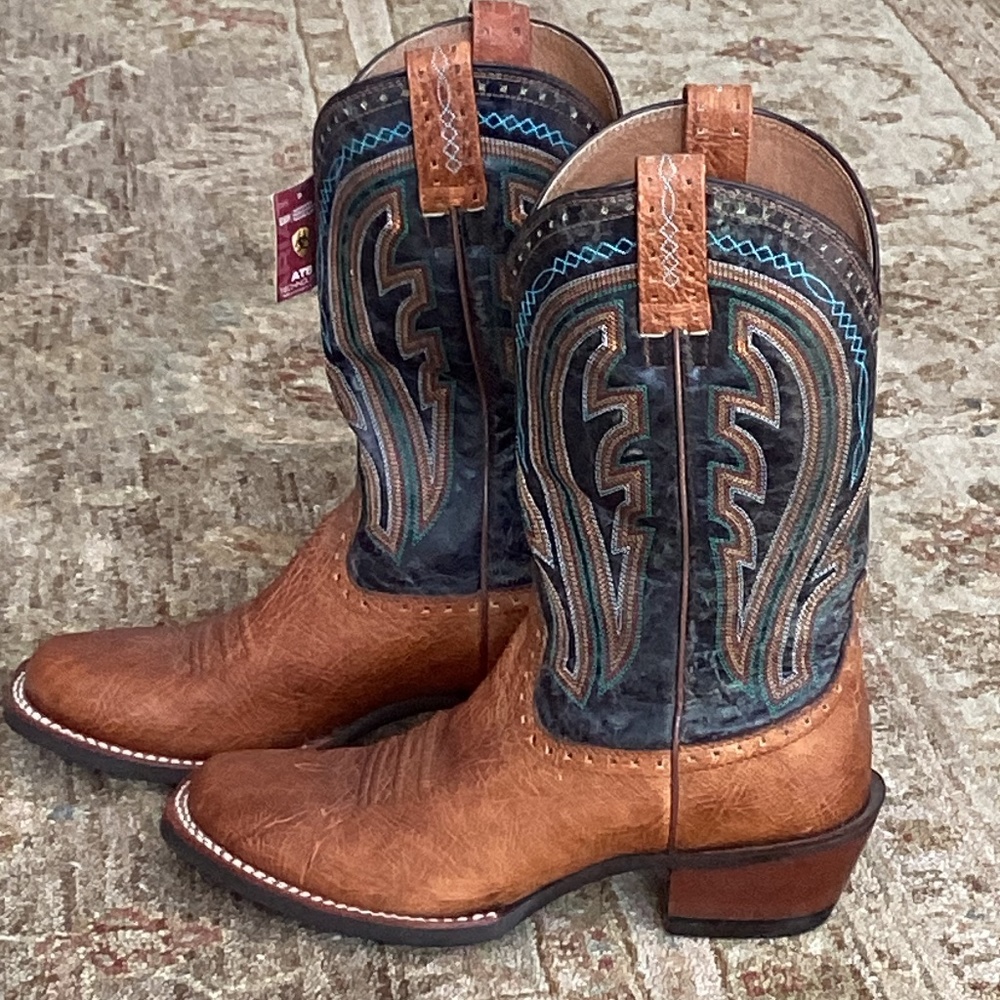 Ariat Ricochet Mens Size 10 Leather Western Boots